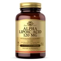 SOLGAR Alfa lipoinė rūgštis 120 mg - Alfa lipoinė rūgštis 120 mg (60 kapsulių).
