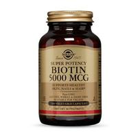 SOLGAR Biotinas 5000 mcg - Biotinas 5000 mcg (100 kapsulių)