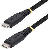 Startech 30CM USB-C CHARGING CABLE PD/RUGGED USB 2.0 CHARGER CORD USB2CC30CMNCBR