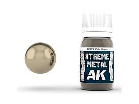 AK Interactive - PALE BRASS XTREME METAL Emaliniai dažai, 30ml, AK672