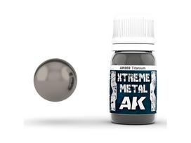 AK Interactive - METAL TITANIUM XTREME METAL Emaliniai dažai, 30ml, AK669