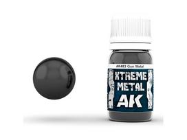 AK Interactive - GUN METAL XTREME METAL Emaliniai dažai, 30ml, AK483