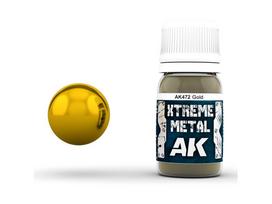 AK Interactive - GOLD XTREME METAL Emaliniai dažai, 30ml, AK472