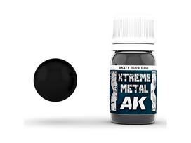 AK Interactive - BLACK BASE XTREME METAL Emaliniai dažai, 30ml, AK471