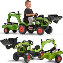 Vaikiškas traktorius su priekaba FALK CLAAS Arion Backhoe