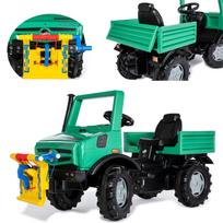 Pedalinis sunkvežimis Rolly Toys RollyUnimog Forst Mercedes-Benz su gervė