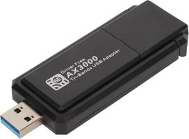 Bewinner Wireless USB WiFi 6 adapteris kompiuteriui, 3000Mbps WiFi Dongle USB 3.0 2.4G 5G 6G belaidžio tinklo adapteris, trijų dažnių 574Mbps 2.4G, 2402Mbps 5G, 2402Mbps 6G, palaiko Windows 10 11