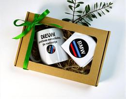 Dovanų rinkinys „Dievai pėsčiom nevaikšto, jie važinėja BMW“
