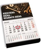 Sieninis kalendorius su spauda garažui „Kiekviena diena - remonto diena“