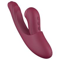 Vibeconnect - G taško ir klitorio vibratorius 2in1 - raudonas