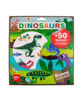 Lipdukų žaidimas su plakatu Apli Kids „Dinozaurai“