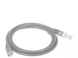 Alantec KKU5SZA2 0,5 m Cat5e U/UTP tinklo kabelis (UTP), pilkos spalvos