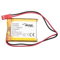 Li-Po LP783442 Akyga AKY0659 3.7V / 1150mAh PCM akumuliatorius JST 2 kontaktų jungtis 150mm