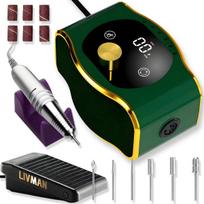 LIVMAN BQ-104 manikiūrui ir pedikiūrui su 6 skirtingais antgaliais ir šlifavimo juostelėmis, 50W, 35 000 apsisukimų per minutę
