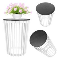 KADAX Dvipusis gėlių stovas 54cm Baltas + Juodas viršus