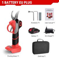 ONEVAN 30mm 4Gears bešepetės elektrinės genėjimo žirklės Belaidės įkraunamos vaismedžių bonsai genėjimo, skirtos Makita 18V baterijai 1 Battery-EU
