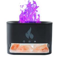 250 ml aromaterapinis eterinių aliejų difuzorius Type-C USB maitinamas automatiškai išsijungiantis naktinis 4 spalvų šviestuvas juoda
