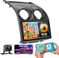 Hikity Qualcomm 8Core 4+64G Android 15 Radijas Nissan Qashqai J10 2006-2013 Belaidis CarPlay Android automobilis IPS ekranas 9 colių veidrodinis ryšys BT5.1/3D automobilio modelis / šilumos išsklaidymas / GPS WiFi FM RDS SWC DSP