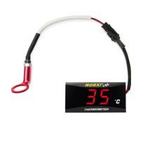 Norxi Cilindro Galvutės Variklio Temperatūros Matuoklis 10mm 14mm su Zondo Daviklio Adapteriu (14mm, Raudona) 14mm raudona