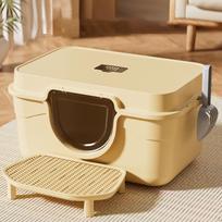 Cat Step Litter Trapping Premium Professional Easy to Clean Reduces Tracking Durability rožinė