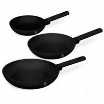 Berlinger Haus keptuvių rinkinys Matte Black BH-8195, juodas, 3 dalių