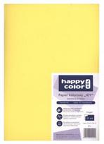 Happy Color A4 kartonas, 25 lapai, kanarų geltonumo, be rūgščių