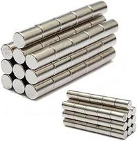 N52 Neodimio magnetai 6x10mm, apvalūs cilindrai, 50 vnt.