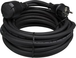 "Perel" H05RR-F 3G2.5 25 m 16A/230V 3680W E/F tipo IP44 guminis ilgintuvas juodas