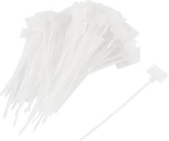 100 PCS Zip Kabelbinder Ethernet RJ45 RJ12 laidų maitinimo kabelis Kabelis etiketės ženklas Žymos