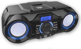 CGV | Nešiojamas CD radijas - CD SG-1 su LED šviesos efektais, MP3 atkūrimu, "Bluetooth", FM radiju, SD atminties kortele, USB įvestimi, SD kortelių skaitytuvu