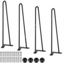 Juodos stalo kojos, 482,6 mm, anglies plienas, 227 kg apkrova, 4 vnt.