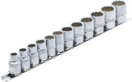 Bgs Technic Galvučių rinkinys 12 kampų | 10 mm (3/8") | 8 - 19 mm | 12 vnt. (9105)