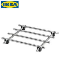 IKEA LAMPLIG Nerūdijančio plieno padėkliukas puodui 18x18cm (3 pakuotės)