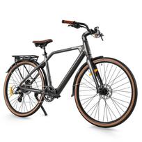 Elektrinis dviratis Cmacewheel 250W variklis Suaugusiųjų elektrinis dviratis Didžiausias greitis 25 km/h 36V 10AH 8 pavaros Apkrova 100 kg Pilkas F700-1 No Accelerator pilka