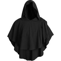 Viduramžių Vikingų Gobtuvas su Gobtuvu PU Odos Apsiausta Vyrams Moterims Gotikinis Berankovis Šalis Gobtuvas Aristokrato Helovino Cosplay Gobtuvas su Gobtuvu Šarvai 2XL 60-65kg chaki