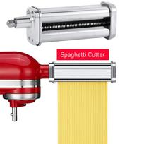 Nerūdijančio plieno makaronų gaminimo priedai visiems KitchenAid stacionariems maišytuvams, makaronų lakštų volelis, spagečių pjaustytuvas, fetučinių pjaustytuvas