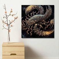 New Arrival 5D DIY Full Circle Diamond Painting  Scorpion  Embroidery Cross Stitch Home Decor Gift 20x20cm