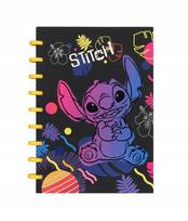 Sąsiuvinis B5 "disney Stitch" juodas, 100 lapų, didelė spiralė