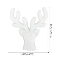 Deer Head Resin Mold Christmas Gypsum Mould Silicone 3D Mould for Fondant Candy Cupcake Cake Topper Decor Ice Cream Chocolate balta