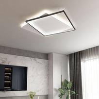 Modernus minimalistinis plokščias kvadratinis prieškambario linijos miegamojo lubų šviestuvas Diameter 50cm balta