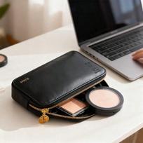 YSL Makeup Bag Storage Bag Portable Black 13 × 8 × 3cm juoda