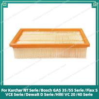 Filtro suderinamumas su Karcher NT25, NT35, NT361 ECO, Bosch GAS 35/55, Flex S 36/47, VCE 35/45, Dewalt D27900, Hilti VC 20/40