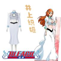 Anime Inoue Orihime Cosplay kostiumas Princesė Balta Rasa Liemuo Ilgas Sijonas Galvos Apdangalas Moteris Seksualus Karnavalas Helovinui Kostiumas S 40-45kg smėlis