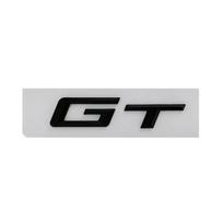 Chromuotos juodos 3D raidės GT ABS emblema 5 3 serijai 320d E36 320 C 400 650 530 F07 F34 G32 GT automobilio bagažinės emblema lipdukas Before 2014 matinė juoda spalva