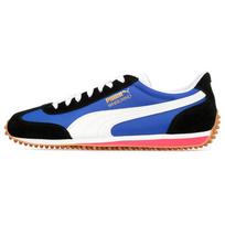 Puma Whirlwind Classic Neslystantys žemi bėgimo bateliai Vyriški sportbačiai Juodi Mėlyni Balti 351293-95 42 blue