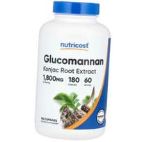 Gliukomananas, konjako šaknies ekstraktas, Gliukomananas Konjako šaknies ekstraktas, Nutricost 180 kaps. (69647019) 180caps