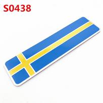 3D Aliuminio Švedijos Vėliavos Emblema Lipdukas Ženklelis Automobilio Lipdukas Motociklo Lipdukas Automobilio Kėbulo Langų Dekoravimui V70 XC60 S60 V60