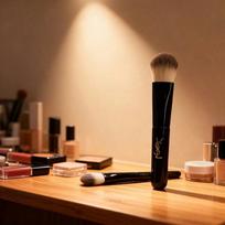 Portable mini blush brush, powder brush, powder compact brush, concealer brush, soft bristle long-handled makeup brush juoda