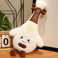 Kūrybinga fortepijono, pipos, gitaros, būgnų instrumentų lėlė Mielas pliušinis žaislas Lėlė Vaikų pagalvės papuošalas Dovana 25cm