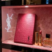 YSL Užrašinė: Nešiojamas naudojimui kelionėje, elegantiška rožinė knyga rožinė